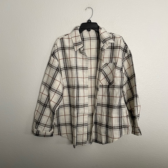 White black and brown flannnel - Picture 2 of 5
